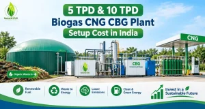 5 TPD & 10 TPD Biogas CNG CBG Plant Setup Cost in India